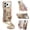 Khaki, variant on Allytechgroup PU Leather Case for iPhone 17 Pro Max, Slim Fit Wallet Case with Shoulder Strap & Card Holder Non-Slip Stand Rugged Shockproof Protective Back Cover for iPhone 17 Pro Max, Khaki