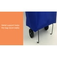 thumbnail image 4 of Carrito de compras plegable portátil en tela Oxford - Ideal para supermercado, viajes y más (color naranja), 4 of 6