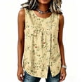 thumbnail image 4 of Cilsoka Tank Top for Women V Neck Summer Sleeveless T Shirt Tunic Casual Loose Fit Blouses, Black Tank Top Woman Dressy, 4 of 5