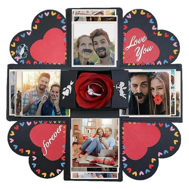 DIY Explosion Box Set,Creative Explosion Gift Box-Love Memory