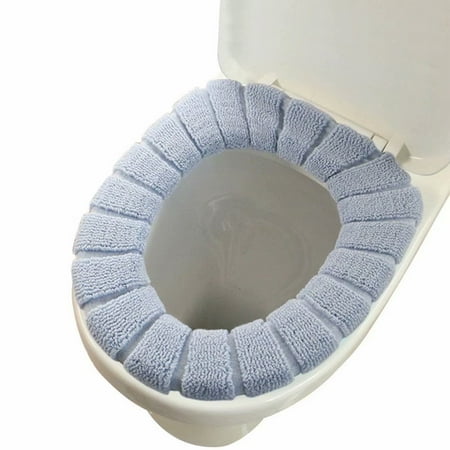 Bathroom Soft Thicker Warmer Stretchable Washable Cloth Toilet Seat Cover Pad Canada Bathroom Soft Thicker Warmer, Toilet Seat Warmers