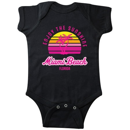 

Inktastic Summer Enjoy the Sunshine Miami Beach Florida in Pink Gift Baby Boy or Baby Girl Bodysuit