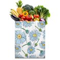 thumbnail image 1 of Floral Daisy Pattern Shopping Bag - Foldable, Durable & Washable Reusable Tote for Daily Use, 1 of 5