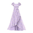 thumbnail image 3 of HAYIMI Child Elegant Girls Summer Floral Dress With Flowing And Ruffle Trim For Party Square Collar Everyday Comfort Dresses, 3 of 3