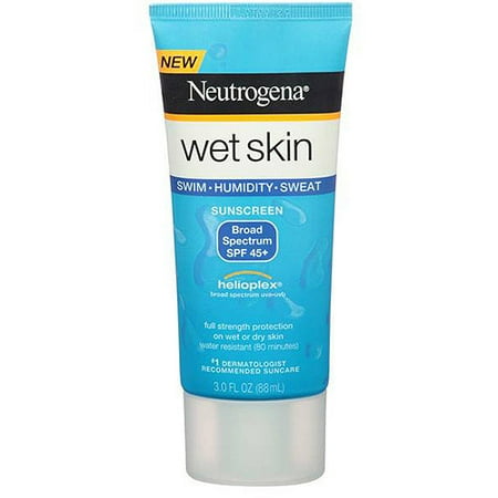 Neutrogena Wet Skin Sunscreen Lotion Broad Spectrum SPF 45+, 3 oz