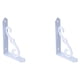 thumbnail image 4 of Riwesomey Soporte triangular estable y resistente en forma de L para estante de almacenamiento Moldura integrada en forma de L Estante de carga blanco 8 pulgadas 2Conjunto, 4 of 6