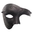 thumbnail image 2 of Phantom Oper Máscara Media Cara para Hombre Accesorio Carnaval Teatro Halloween, 2 of 9