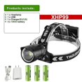 thumbnail image 2 of 1000000lm Xhp160 16-core Ir Led faro Xhp90 potente faro Led 18650 linterna de cabeza recargable Usb lámpara de cabeza de Camping, 2 of 5
