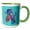Green/White, variant on 3drose, Blue and Red Siamese Fighting Fish Betta Splendens, 11oz Two-tone Yellow Mug