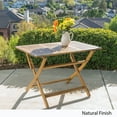 thumbnail image 1 of Christopher Knight Home Positano Outdoor Acacia Wood Folding Dining Table by, 1 of 5