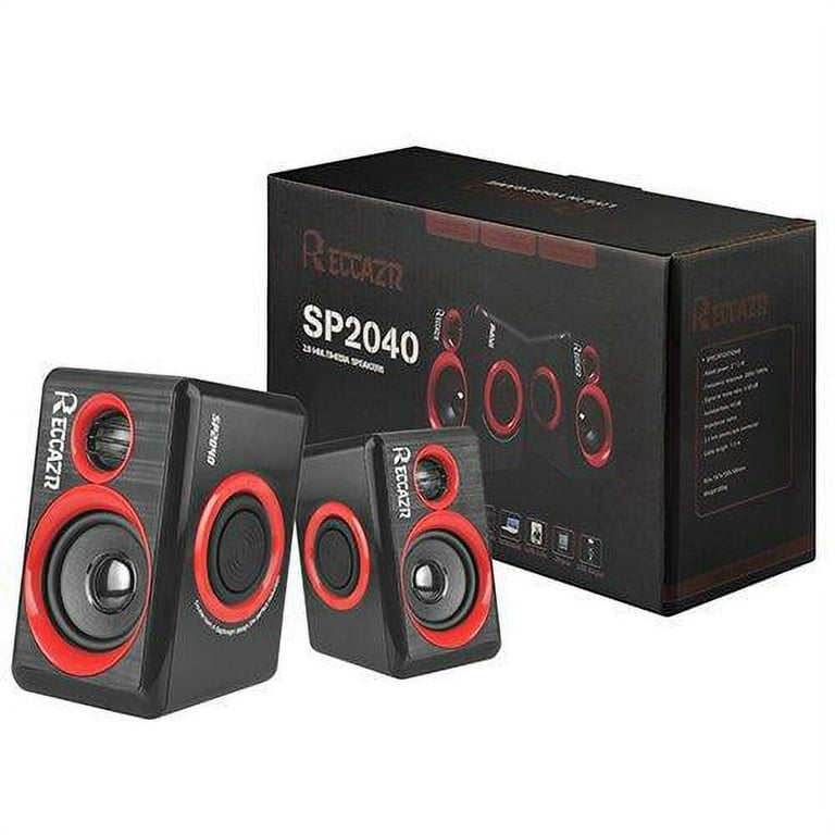 Computer Speakers, 2.0 CH PC Speakers with Surround Sound, USB Wired Laptop  Speakers with Deep Bass for Desktop Computer/PC/Laptops/Smart Phone