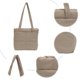 thumbnail image 5 of Bolso Mano 8053Bolso Tote Cuadros Nylon Gran Capacidad (Kaki), 5 of 9