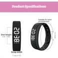 thumbnail image 7 of Vibrating Alarm Wristband Fitsleeps Alarm Clock Watches 40-Day Battery Life Silent Wrist Shock Bands for Deepsleepers Elderly (Black),1,Pink, 7 of 7