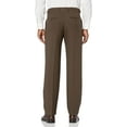 thumbnail image 6 of Men’s Haggar® Premium Comfort Expandable-Waist Classic-Fit Stretch Flat-Front Dress Pants Color: Dark Brown Size: 38X31, 6 of 6