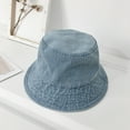 thumbnail image 2 of Denim Fisherman Hat Wide Brim Lightweight Summer Bucket Hat for Men Women, 2 of 5