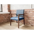 thumbnail image 5 of Pemberly Row Waiting Reception Guest Chair Wood Frame in Blue, 5 of 5