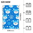 thumbnail image 2 of FORMRS 1-Subject Spiral Notebook 8" x 5" College Ruled 60 Refillable Sheet A5 Hard Cover, 2 Pack, Blue Bears, 2 of 7