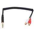 thumbnail image 4 of Cable 2RCA Hembra A Macho De 6,35 Mm, Reduce La Pérdida De Señal Adaptador 2RCA Hembra A Macho De 6,35 Mm Transmisión Estable Para Multimedia Para Reproductor De DVD Octpeak 6.35mm to RCA Y Splitter Adapter Cable, 4 of 8