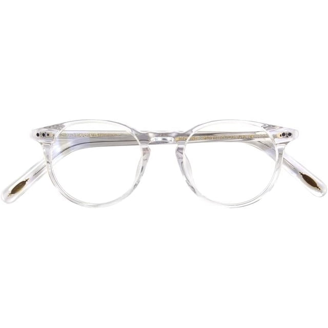 Gafas redondas vintage con lentes transparentes y borde redondo grueso de acetato para…