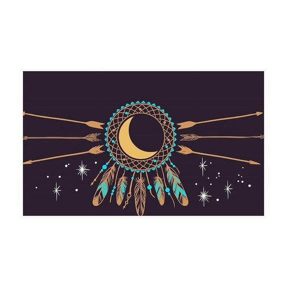 CafePress - Dreamcatcher Moon - 35x21 Wall Decal