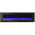 thumbnail image 5 of Hanover 60 In. Wall-Mount Electric Fireplace in Black with Multi-Color Flames and Crystal Rock Display, 5 of 8