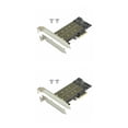 thumbnail image 1 of Ruiboury M.2 NGFF to Computer SATA Dual SSD PCI PCIe x4 x8 x16 NVMe Adapter Card 2Set, 1 of 6