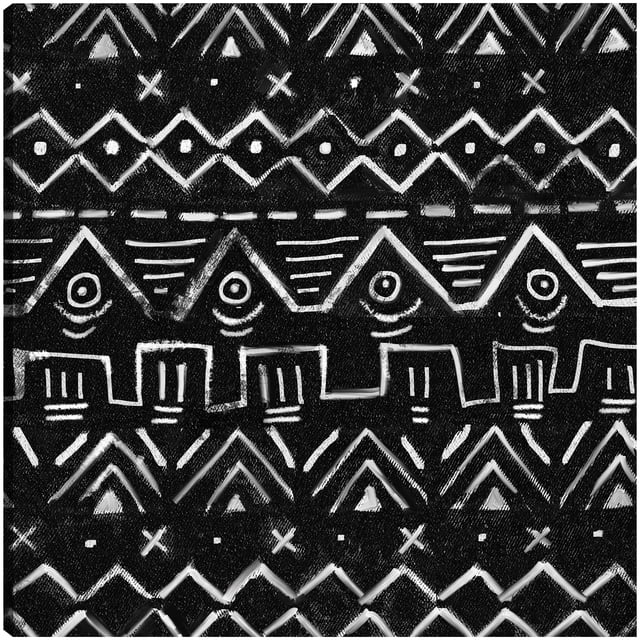 Cuadro Decorativo - Patrones de tela de barro I Jr Impresión en canvas, estrechado