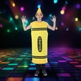 thumbnail image 5 of Orion Costumes Yellow Crayon Adult Costume | One Size Male, 5 of 7