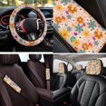 thumbnail image 5 of KUIFORTI Daisy Colorful Car Seat Covers All-Season Protection 14 Pack Car Accessories Full Set for Women Men Universal fit for SUV,Van,Saden,Truck Elastic Fabrics Easy Installation, 5 of 7