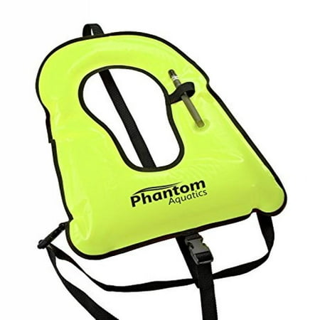 Phantom Aquatics Snorkel Adult Vest, Yellow