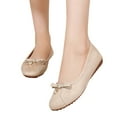 thumbnail image 4 of Xiaoxatg Stylish Women's Casual Shoes With Elegant Bow Design Ideal For Everyday Wear Comfortably Pairing With Jeans In All Seasons 8.5 Beige, 4 of 9