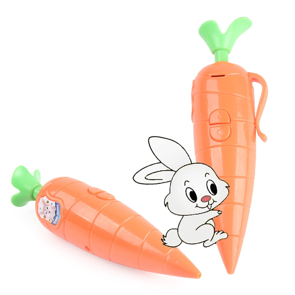 2Pcs Carrot Recorder Pen for Kids Boys and Girls