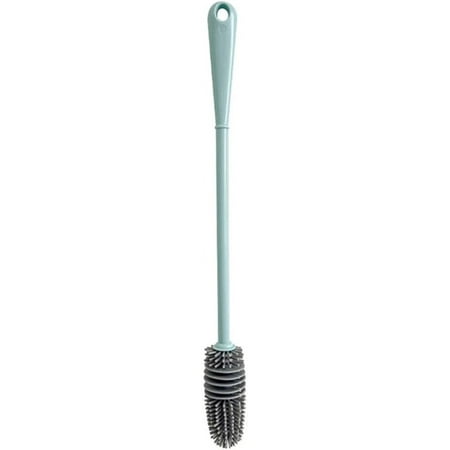 

Long Handle Bottle Brush Silicone Water Bottle Brush Cleaner Cup Washing Cleaner with Hanging Hole Flexible Bendable Brushes for Glass Plastic Water Bottles Household Cleaning