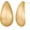 Brushed, variant on Gold Silver Chunky Earrings for Women Lightweight Teardrop Earrings Fashion Jewelry[g4368]