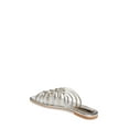 thumbnail image 6 of Jeffrey Campbell Emersyn Silver Gold Flat Mule Strappy Slide Sandal (8.5,Silver/Gold), 6 of 6