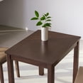 thumbnail image 6 of Livinia Cabin 33.5" Wooden Dining Table/Small Rectangular Modern Farmhouse Solid Wood Kitchen Table Desk (Walnut), 6 of 8