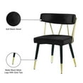 thumbnail image 4 of Meridian Furniture Rheingold Black Velvet Dining Chair (Set of 2), 4 of 5
