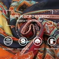 thumbnail image 3 of HSHDLDF Foulard Boho pour Femmes Légère à Imprimé Floral Foulard Automne Hiver Mode Châle à Franges, 3 of 6