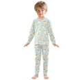 thumbnail image 3 of joogoo Sandwich Star Pajamas Set Long Sleeve Soft Cotton Sleepwear 2 Piece 24M, 3 of 7