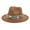 Coffee, variant on Hats Adults Unisex Retro Western Cowboy Riding Leather Belt Wide Cap Straw Hat
