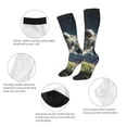 thumbnail image 3 of Xecao Astronaut Soccer Field Pattern Adult Stockings with Color-Block Design and 3D Print, Breathable Comfortable Hosiery for Daily Wear and Sports, 3 of 6