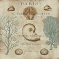thumbnail image 2 of Devellier, Deborah 20x20 Black Ornate Wood Framed with Double Matting Museum Art Print Titled - Le Mer I, 2 of 4