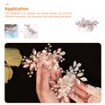 thumbnail image 4 of MasteelfCA Bride Hair Comb Wedding Bridal Hair Accessory Women Rhinestone Flower Headpiece, 4 of 7