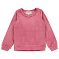 thumbnail image 4 of BTween Girls Cozy Velour Sweatshirt Set, 3 Pack of Soft Sweatshirts for Kids, Stylish Casual Outfits, Sizes 4-14, 4 of 5