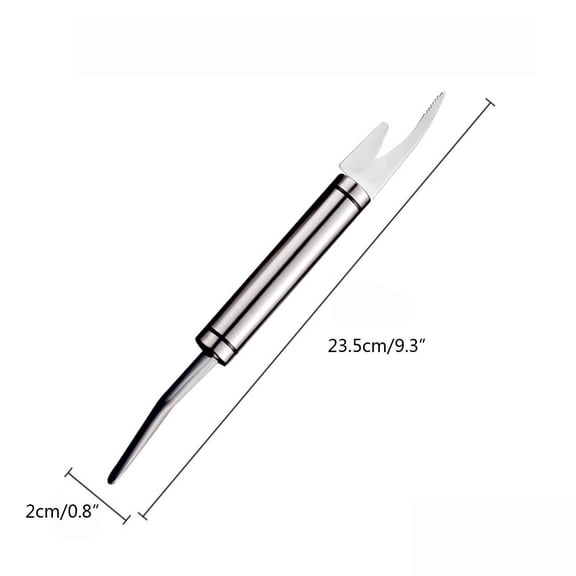 Specollect 2 Pcs 5-in-1 Multi-Functional Kitchen Knife for Shrimp Deveining, Fish Scaling & Filleting, Stainless Steel Tool for Seafood Prep