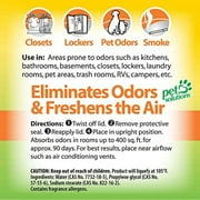 OdoBan Solid Odor Absorber Eliminator for Home and Small Spaces, Citrus Scent, 14 Ounces