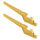 thumbnail image 2 of Reposapiés para pasajero de motocicleta, soporte de extensión para pedales traseros de aleación de aluminio Oro, 2 of 9