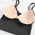 thumbnail image 5 of SHTXOZHI Womens Cropped Tank Tops Scoop Neck Ribbed Fitted Tees Spaghetti Strap Casual Basic Shirts with Built in Bra, 5 of 6