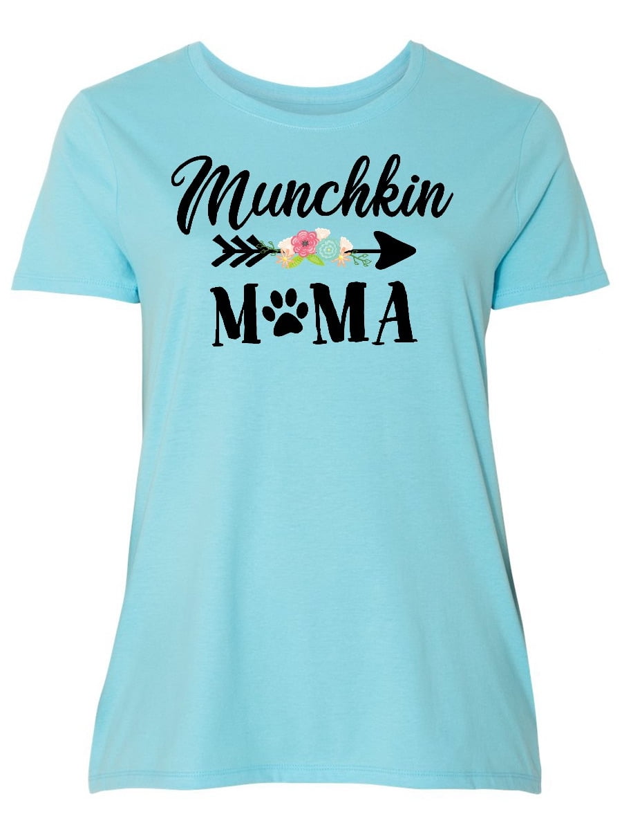butik Ny ankomst Begrænsning Inktastic Munchkin Mama with Flowers and Arrows Adult Women's Plus Size  T-Shirt Female Chill Blue 1X - Walmart.com