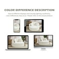 thumbnail image 4 of FIRSCOOK 55.9" Oversized Round Chair Lounge Chaise Indoor, Corduroy Cloud Sofa Chair, White, 4 of 6